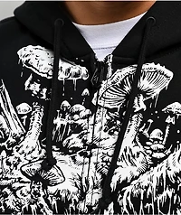 Lurking Class by Sketchy Tank Funguy Black Zip Hoodie