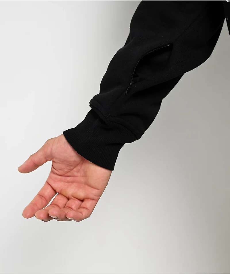 Lurking Class by Sketchy Tank Funguy Black Zip Hoodie