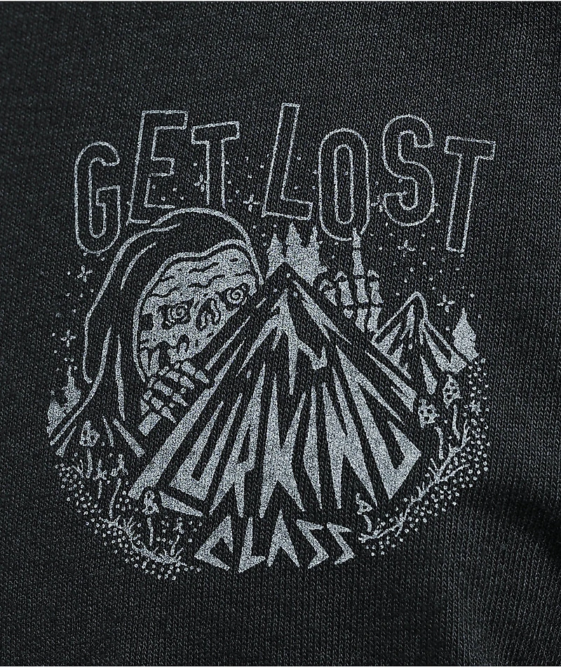 Lurking Class by Sketchy Tank Get Lost Black Reflective T-Shirt