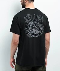 Lurking Class by Sketchy Tank Get Lost Black Reflective T-Shirt