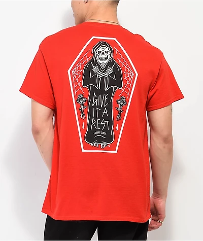 Lurking Class by Sketchy Tank Give It A Rest Red T-Shirt