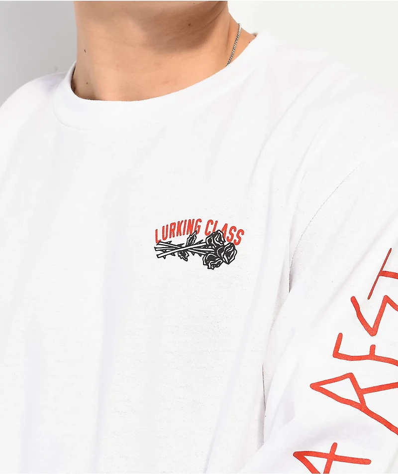 Lurking Class by Sketchy Tank Give It A Rest White Long Sleeve T-Shirt
