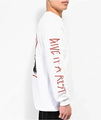 Lurking Class by Sketchy Tank Give It A Rest White Long Sleeve T-Shirt