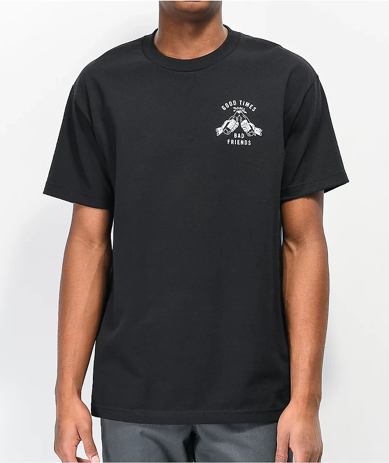 Lurking Class by Sketchy Tank Good Times Icon Black & White T-Shirt