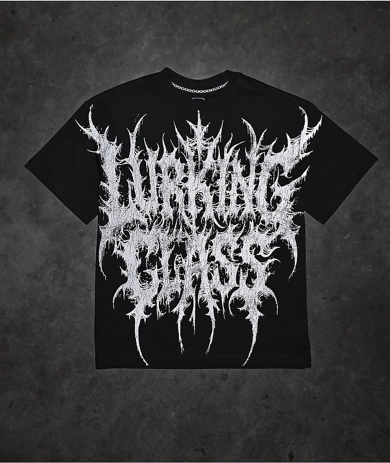 Lurking Class by Sketchy Tank Grave Robber Reflective Black T-Shirt