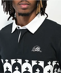 Lurking Class by Sketchy Tank Graves Black Rugby Shirt