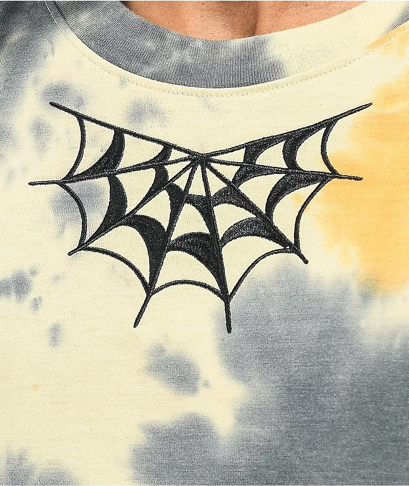 Lurking Class by Sketchy Tank Greed Flash Blue & Tan Tie Dye Long Sleeve T-Shirt