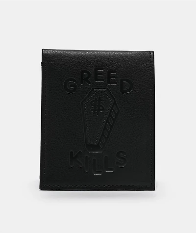 Lurking Class by Sketchy Tank Greed Kills Black Bifold Wallet