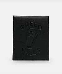 Lurking Class by Sketchy Tank Greed Kills Black Bifold Wallet