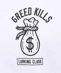 Lurking Class by Sketchy Tank Greed White T-Shirt