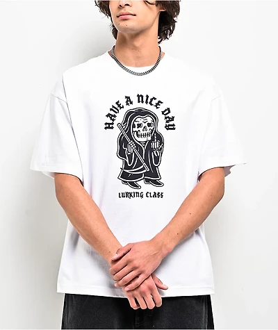 Lurking Class by Sketchy Tank Greeting White T-Shirt