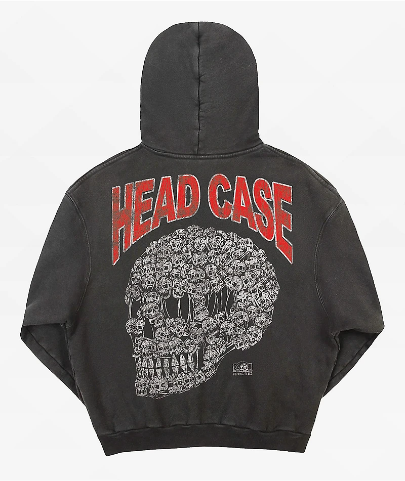 Lurking Class by Sketchy Tank Head Case Black Wash Zip Hoodie