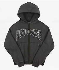Lurking Class by Sketchy Tank Head Case Black Wash Zip Hoodie