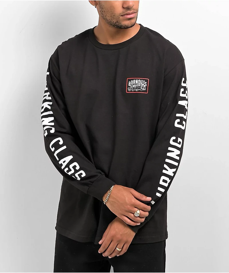 Lurking Class by Sketchy Tank Hearse Black Long Sleeve T-Shirt