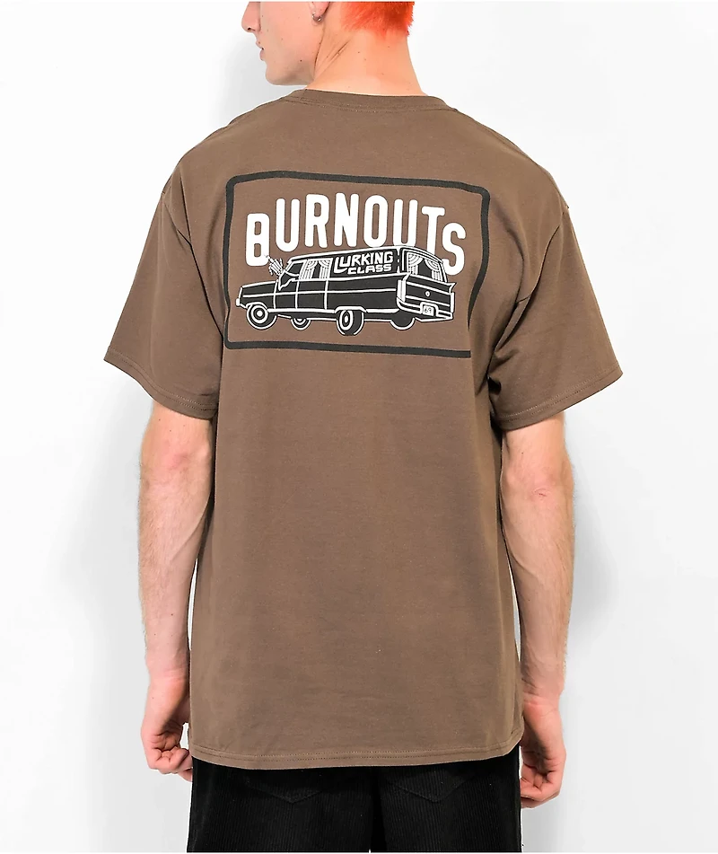 Lurking Class by Sketchy Tank Hearse Brown T-Shirt