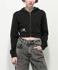 Lurking Class by Sketchy Tank Hesh Black Crop Zip Hoodie