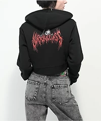 Lurking Class by Sketchy Tank Hesh Black Crop Zip Hoodie