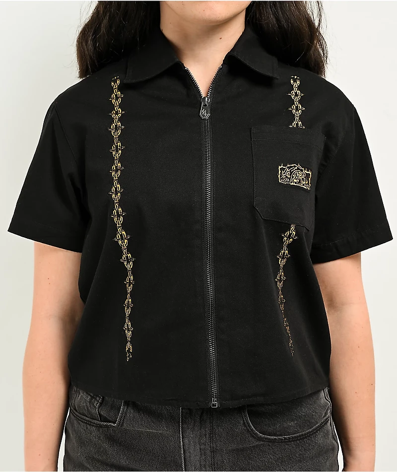 Lurking Class by Sketchy Tank Hotbox Chains Black Work Shirt