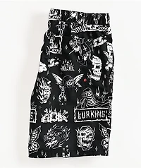 Lurking Class by Sketchy Tank Hotbox Flash Black Board Shorts