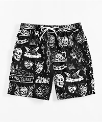 Lurking Class by Sketchy Tank Hotbox Flash Black Board Shorts