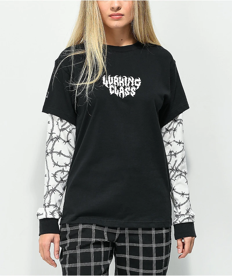 Lurking Class by Sketchy Tank How To Love Layered Long Sleeve T-Shirt