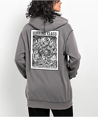 Lurking Class by Sketchy Tank Infestation Grey Zip Hoodie