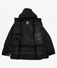 Lurking Class by Sketchy Tank Jacquard Skulls 10K Black Snowboard Jacket
