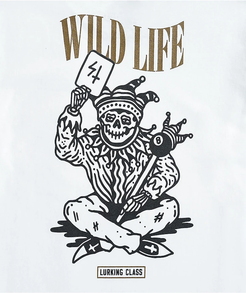 Lurking Class by Sketchy Tank Joker White T-Shirt
