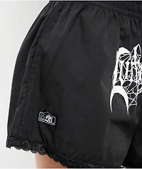 Lurking Class by Sketchy Tank Lace Trim Black Shorts
