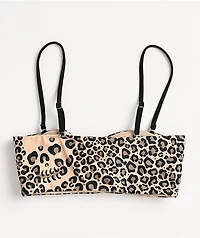 Lurking Class by Sketchy Tank Leopard Bandeau Bikini Top