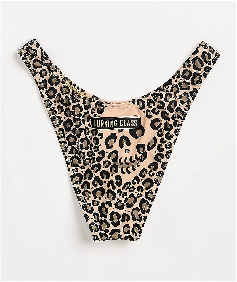 Lurking Class by Sketchy Tank Leopard High Leg Bikini Bottom