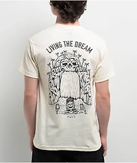Lurking Class by Sketchy Tank Living The Dream Cream T-Shirt