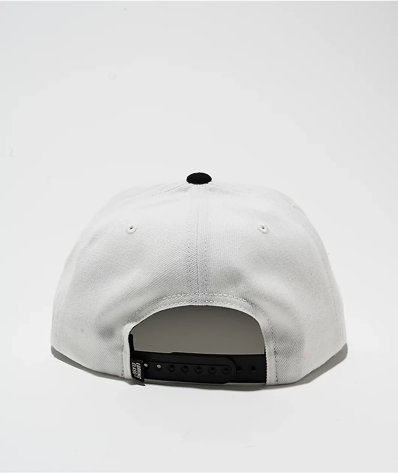 Lurking Class by Sketchy Tank Logo Black & White Snapback Hat
