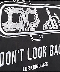 Lurking Class by Sketchy Tank Look Back Black Zip Work Shirt