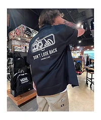 Lurking Class by Sketchy Tank Look Back Black Zip Work Shirt