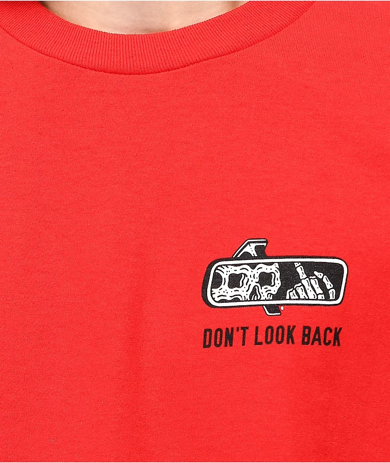Lurking Class by Sketchy Tank Look Back Red T-Shirt