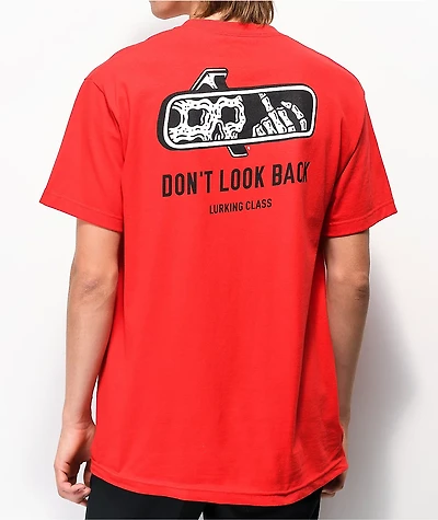 Lurking Class by Sketchy Tank Look Back Red T-Shirt