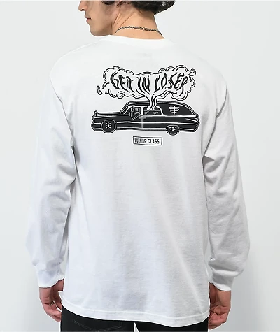 Lurking Class by Sketchy Tank Loser White Long Sleeve T-Shirt