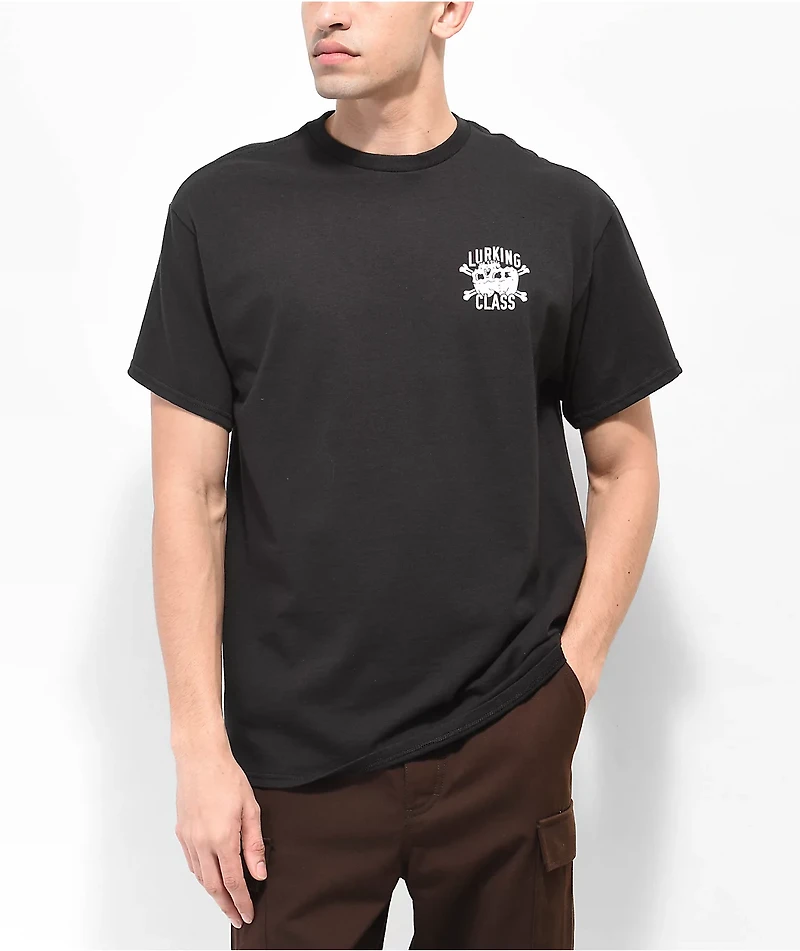 Lurking Class by Sketchy Tank Lowered Expectations Black T-Shirt