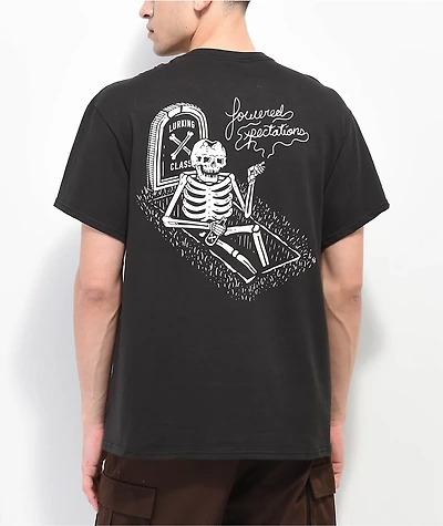 Lurking Class by Sketchy Tank Lowered Expectations Black T-Shirt