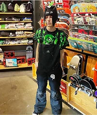 Lurking Class by Sketchy Tank Lurk Coffin Black 10K Snowboard Bib Pants 2024