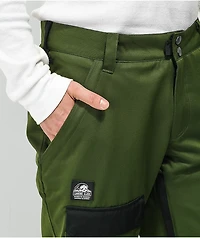 Lurking Class by Sketchy Tank Lurk Wear Green 10K Cargo Snowboard Pants