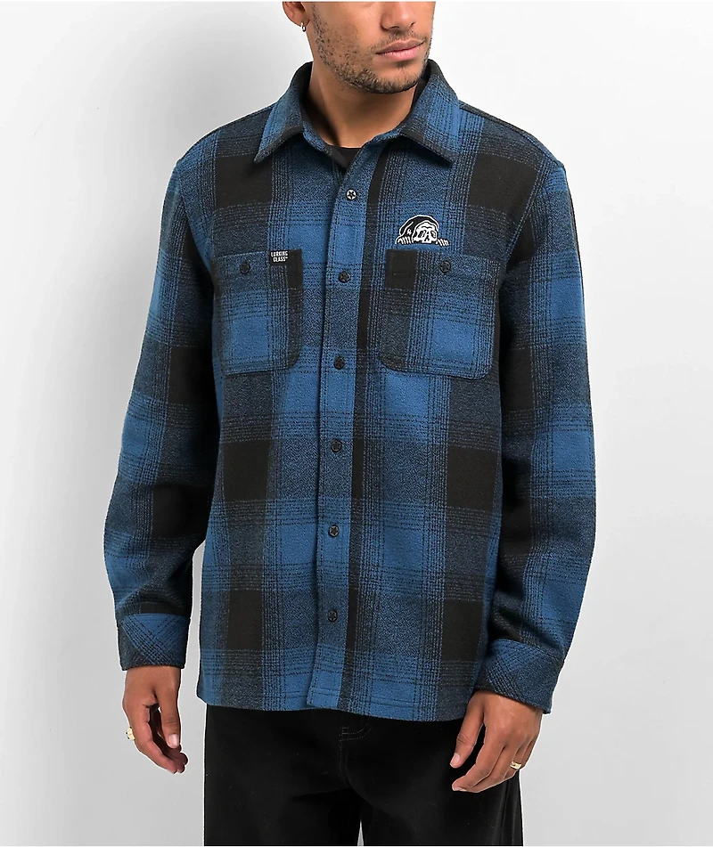 Lurking Class by Sketchy Tank Lurker Black & Blue Flannel Shirt