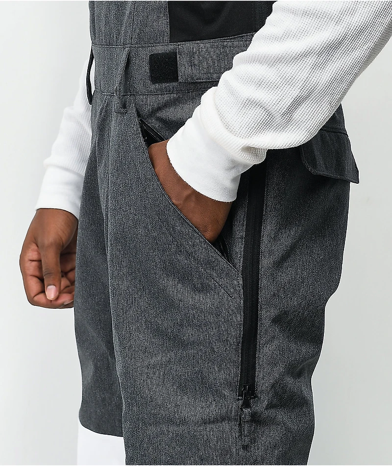 Lurking Class by Sketchy Tank Lurker Black & White Snowboard Bib Pants