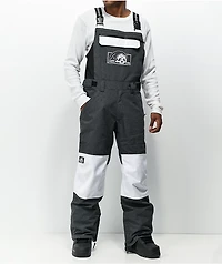 Lurking Class by Sketchy Tank Lurker Black & White Snowboard Bib Pants