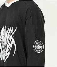 Lurking Class by Sketchy Tank Lurker Black Hockey Jersey