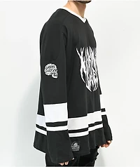 Lurking Class by Sketchy Tank Lurker Black Hockey Jersey