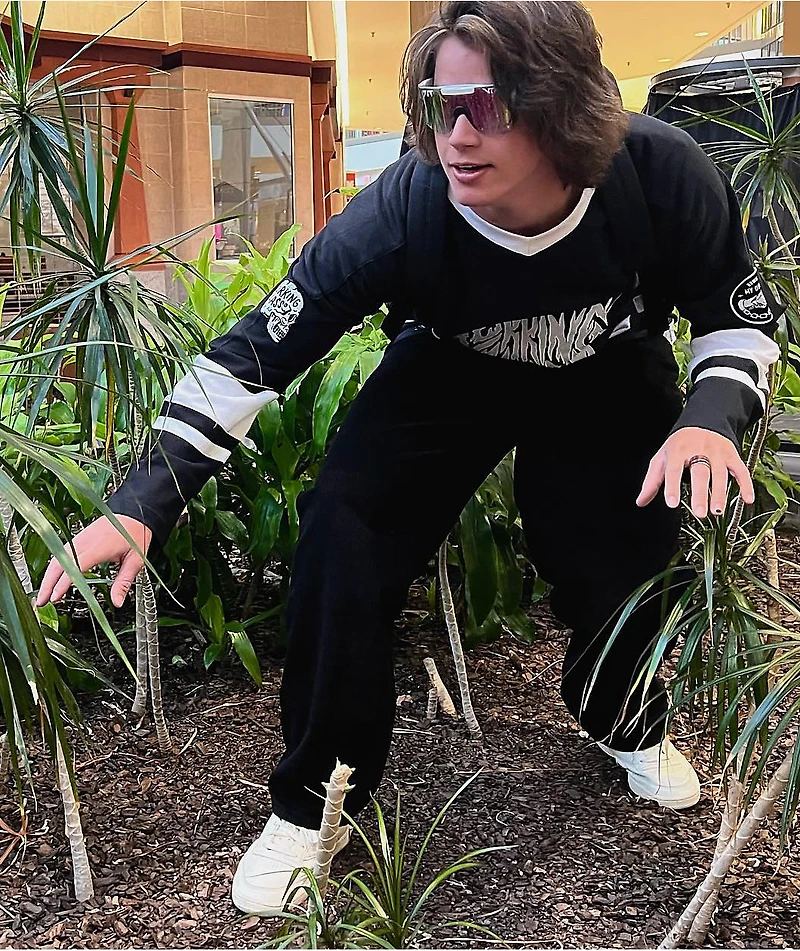 Lurking Class by Sketchy Tank Lurker Black Hockey Jersey