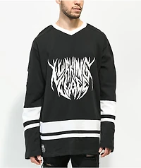 Lurking Class by Sketchy Tank Lurker Black Hockey Jersey