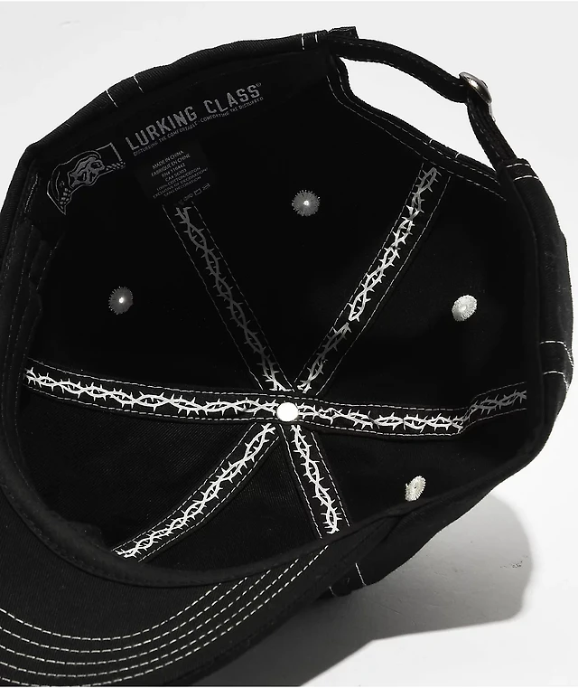 Lurking Class by Sketchy Tank Lurker Black Strapback Hat